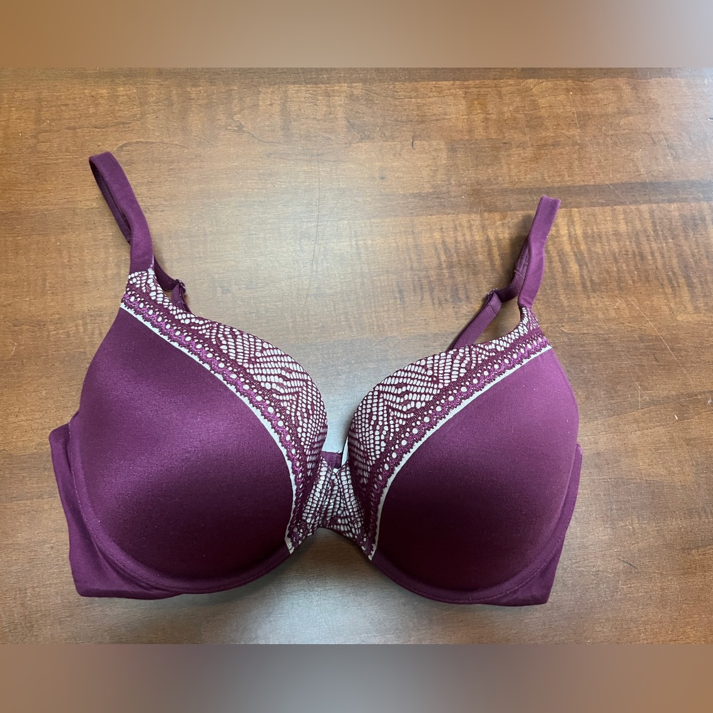 Victoria's Secret Purple Padded with Lace accents Bra